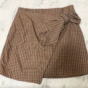 Wilfred Wrap-Front Wool Skirt - Size 4